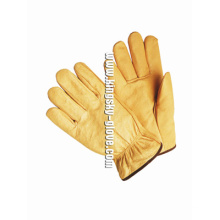 Pig Grain Leather Driver Work Glove